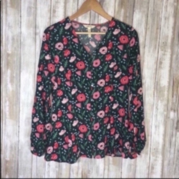 Matilda Jane Green Floral Blouse - Picture 2 of 4